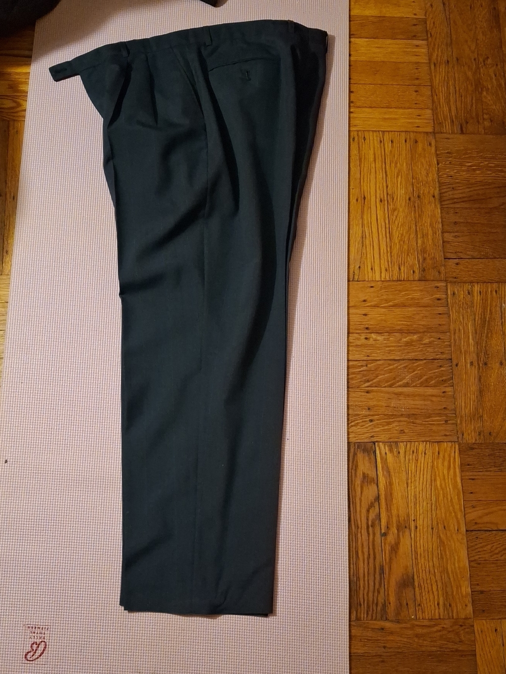 Men's Black Dress Pants - Classic Pleated Trousers